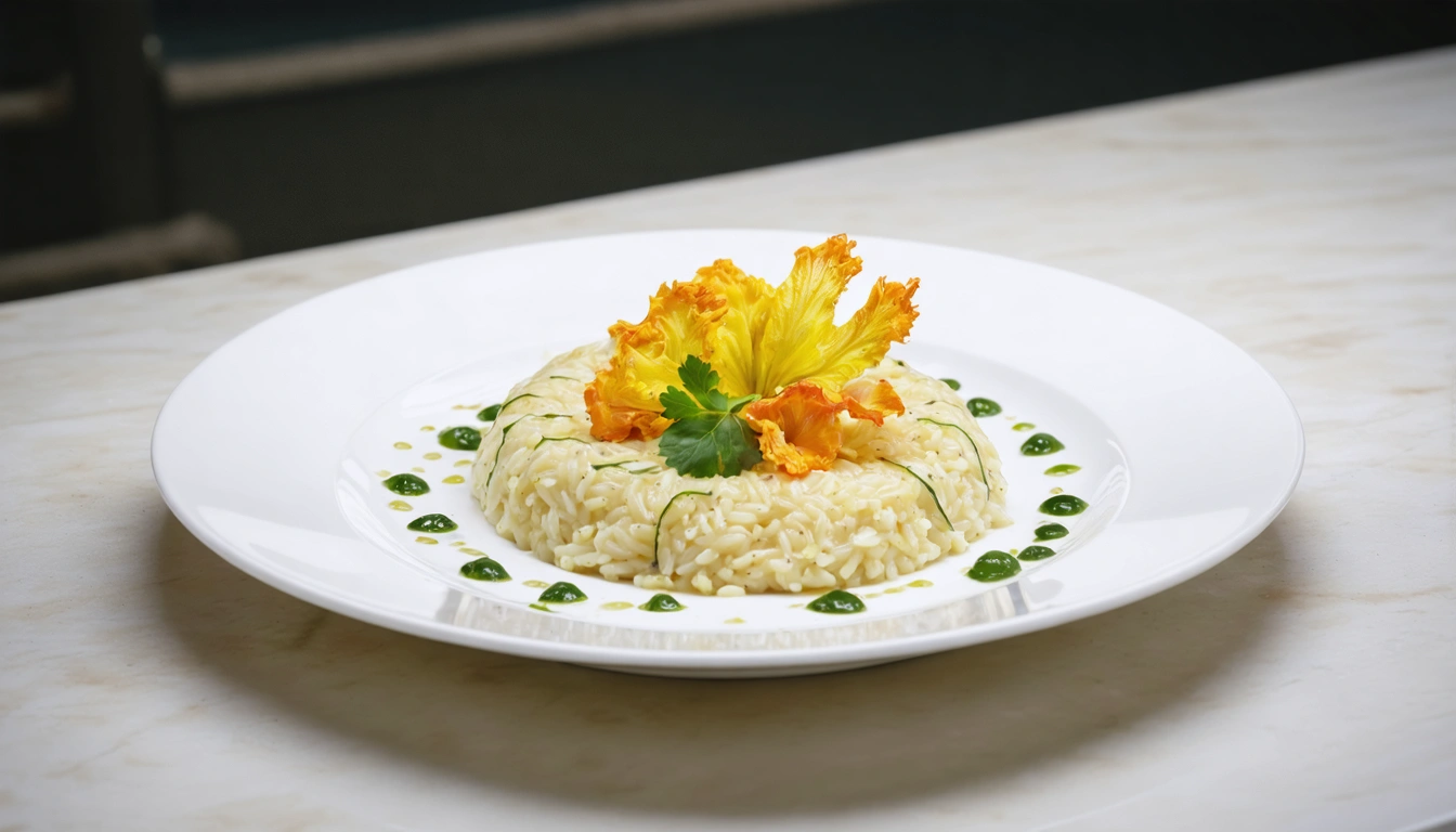 risotto fiori di zucca